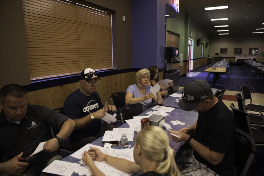 Marshall Industries working together on a community project